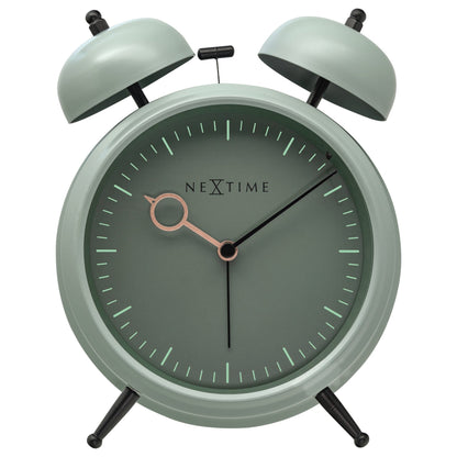 NeXtime Golden Hour - Stille Tafelwekker met Nachtlicht - Metaal