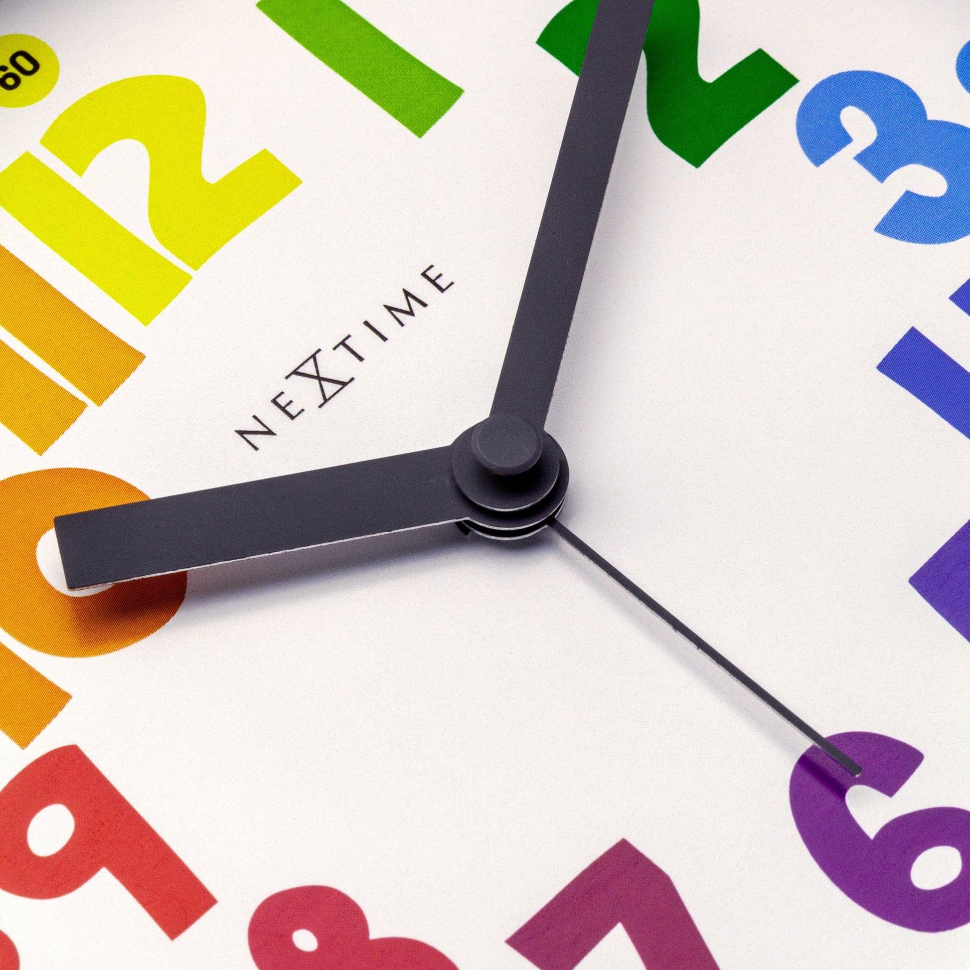 Kinderkamer wandklok met alpaca's en kaktusjes blauw