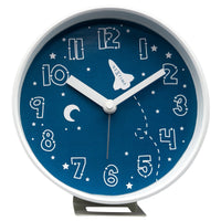 Comnox - Rocket - Stille alarmklok met nachtlicht - Blauw/Wit