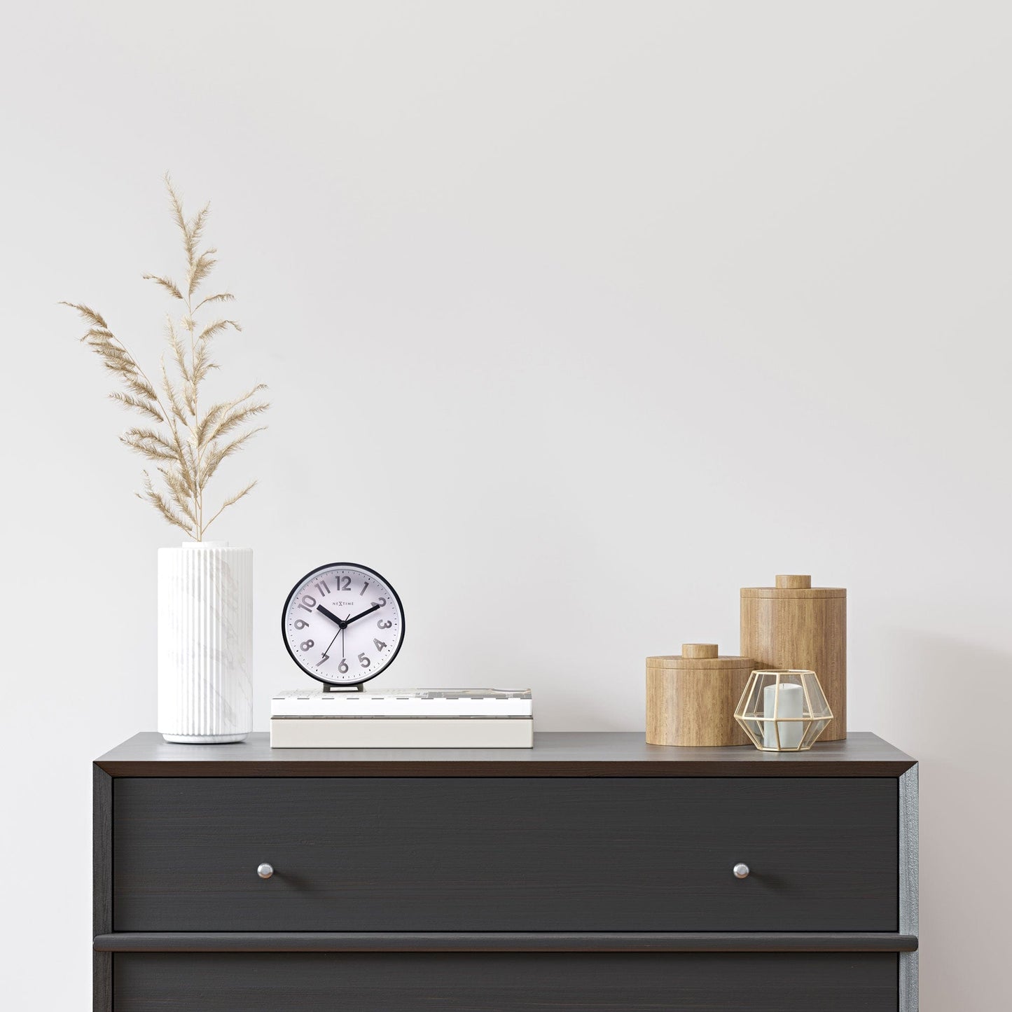 NeXtime Reflect - Stille alarmklok met nachtlicht - 12.5x13x5.5cm