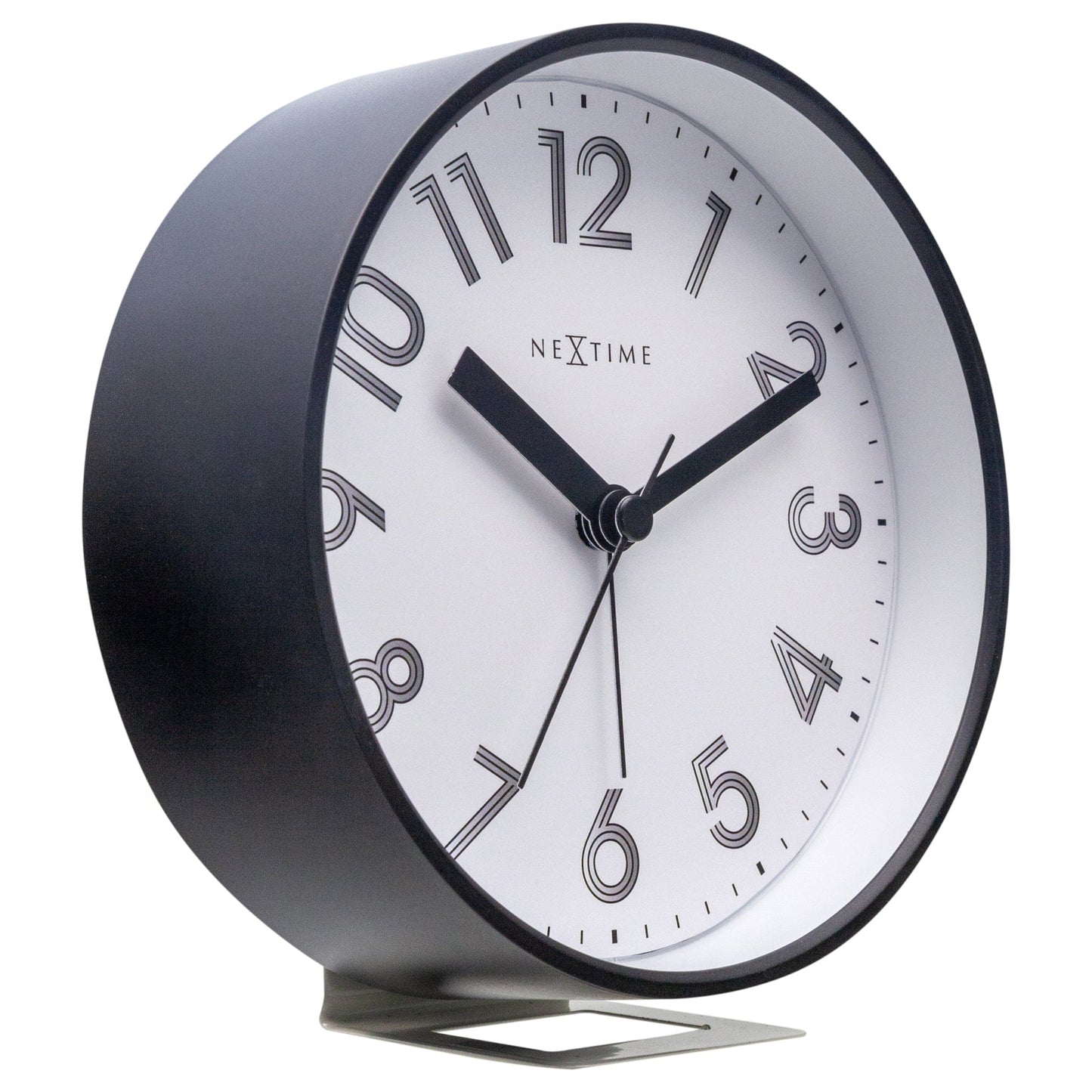 NeXtime Reflect - Stille alarmklok met nachtlicht - 12.5x13x5.5cm