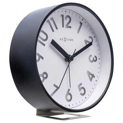 NeXtime Reflect - Stille alarmklok met nachtlicht - 12.5x13x5.5cm
