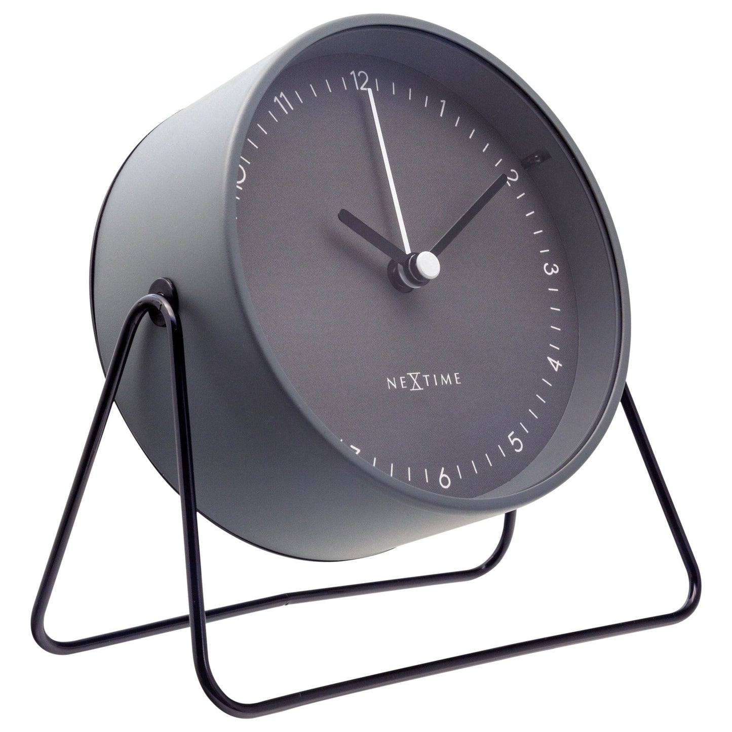 Comnox - Berlin Table Alarm Clock - Rusteloze nachten zonder geluid - Comfortabel en veilig - 14x13x7cm - Staal - AA batterij - Silent alarm
