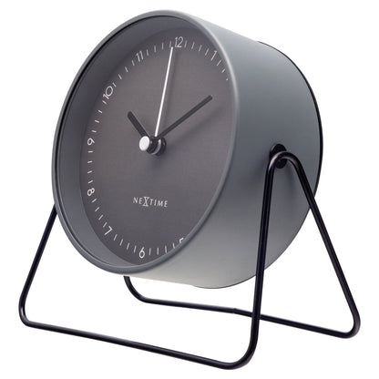 Comnox - Berlin Table Alarm Clock - Rusteloze nachten zonder geluid - Comfortabel en veilig - 14x13x7cm - Staal - AA batterij - Silent alarm