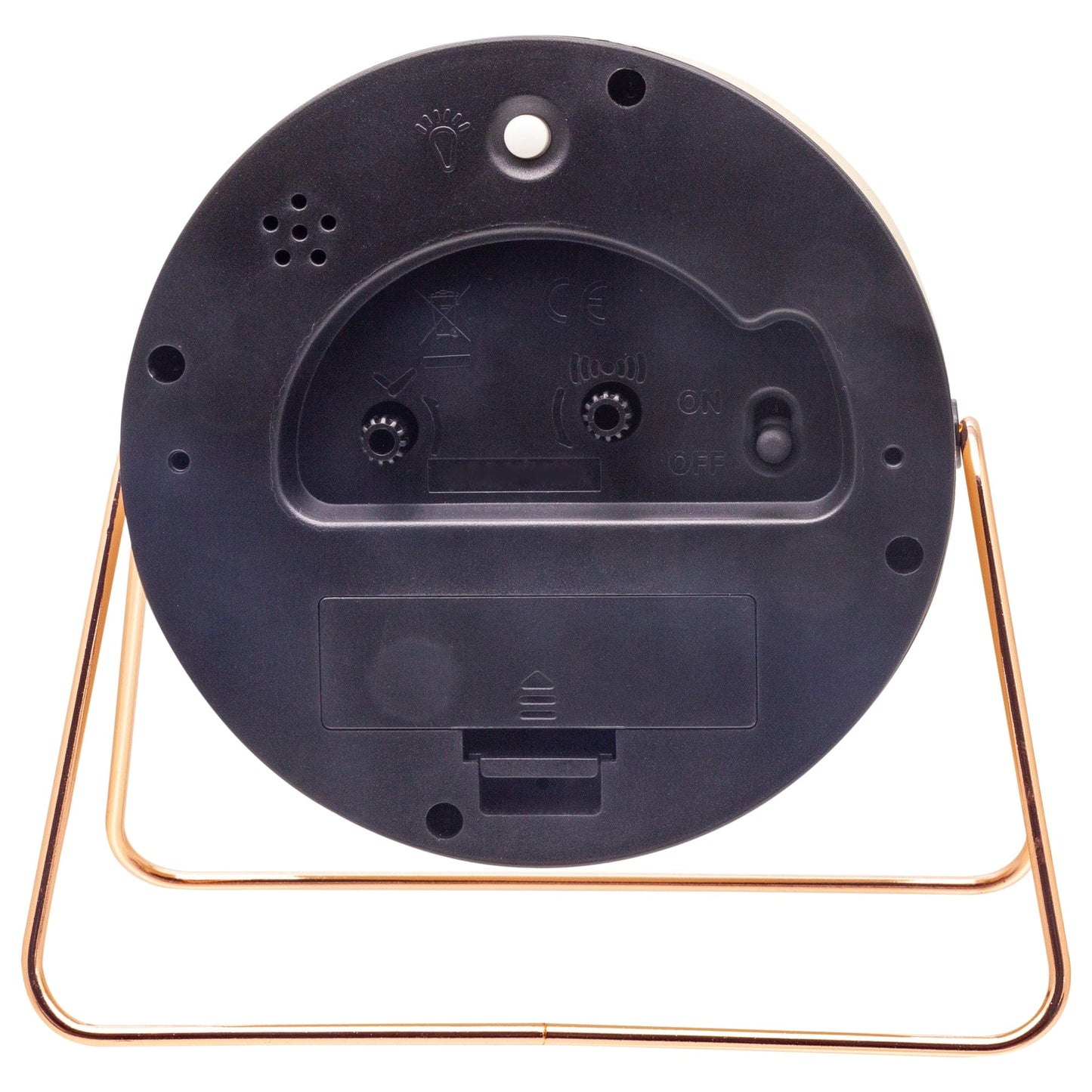 Comnox - Berlin Table Alarm Clock - Rusteloze nachten zonder geluid - Comfortabel en veilig - 14x13x7cm - Staal - AA batterij - Silent alarm