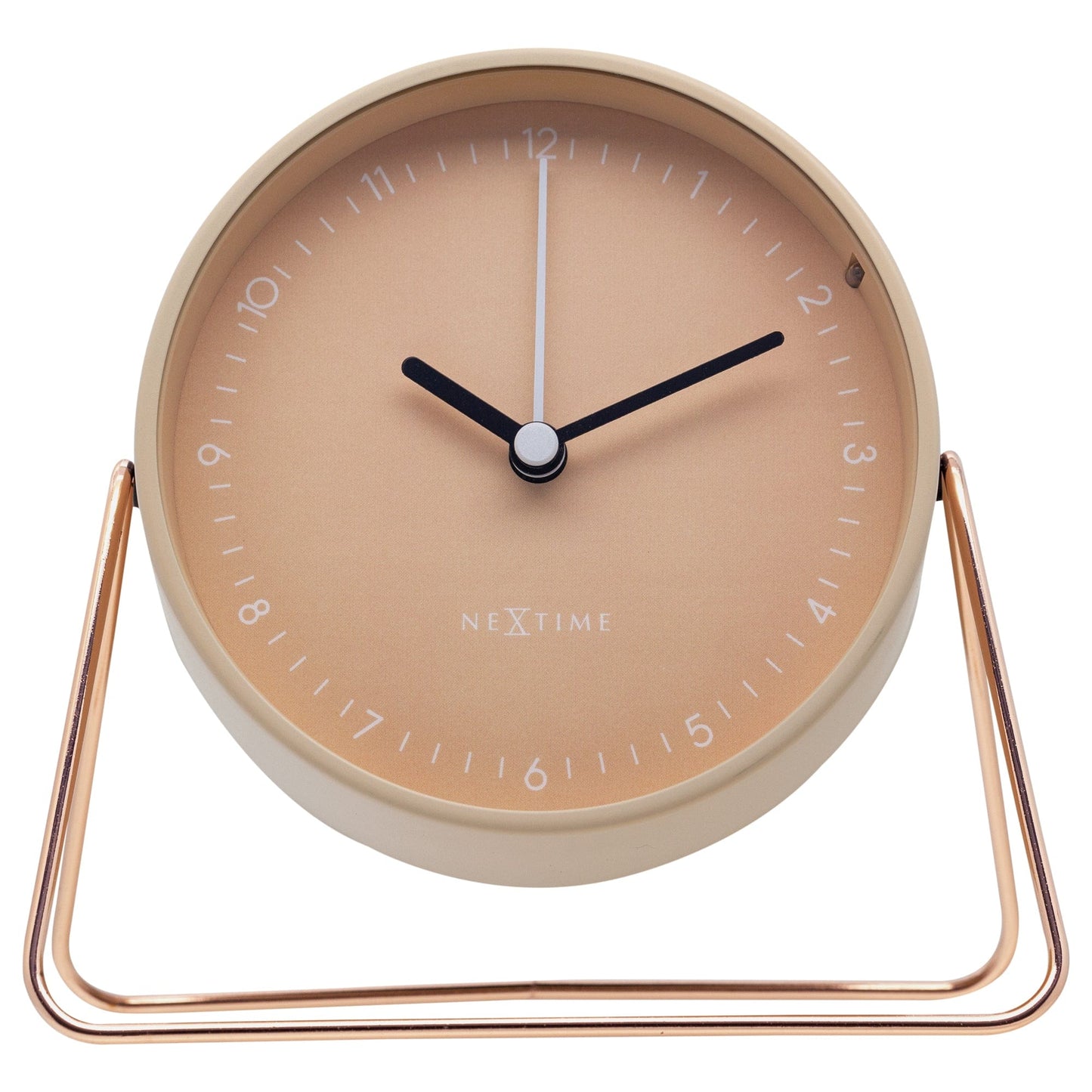 Comnox - Berlin Table Alarm Clock - Rusteloze nachten zonder geluid - Comfortabel en veilig - 14x13x7cm - Staal - AA batterij - Silent alarm