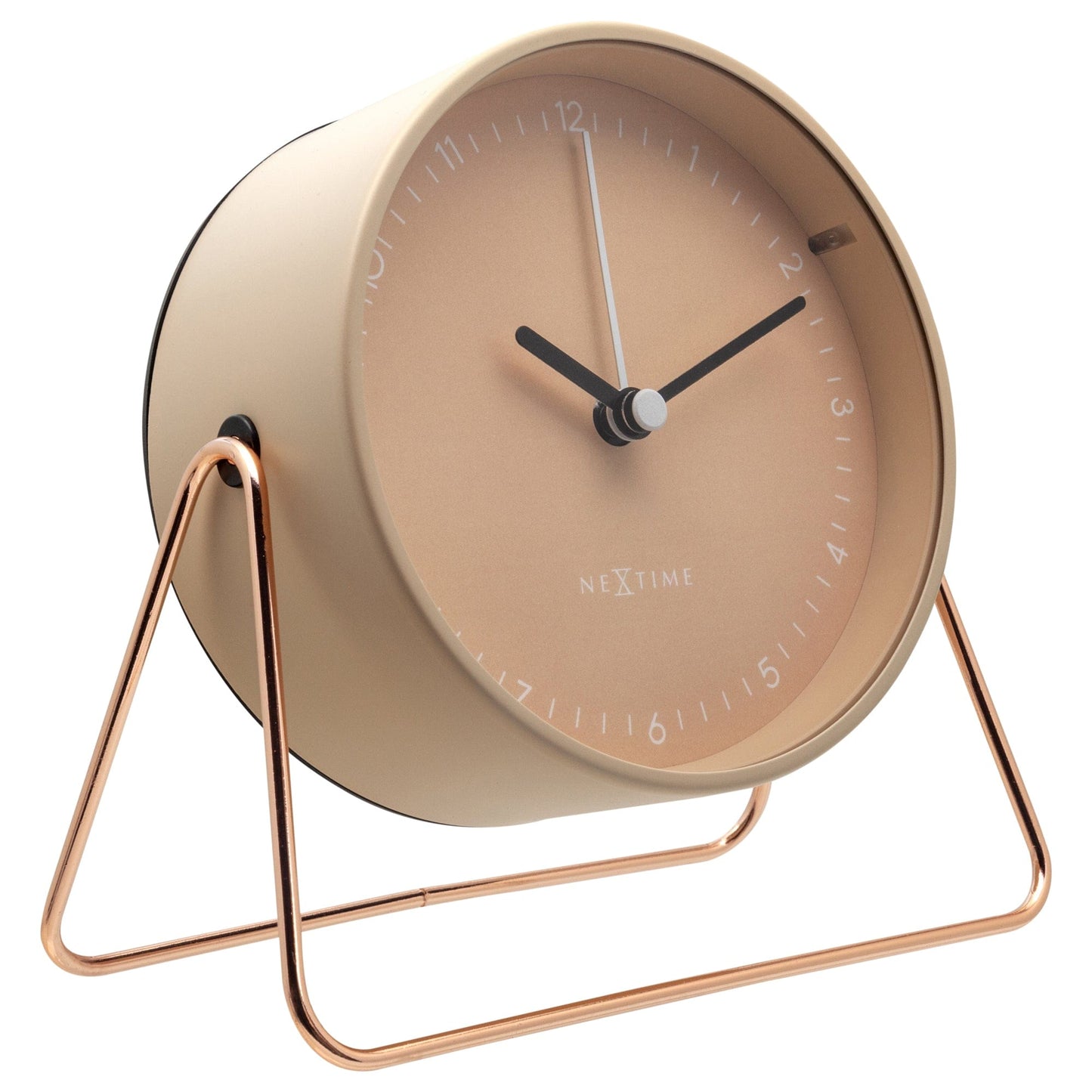 Comnox - Berlin Table Alarm Clock - Rusteloze nachten zonder geluid - Comfortabel en veilig - 14x13x7cm - Staal - AA batterij - Silent alarm