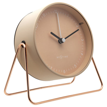 Comnox - Berlin Table Alarm Clock - Rusteloze nachten zonder geluid - Comfortabel en veilig - 14x13x7cm - Staal - AA batterij - Silent alarm
