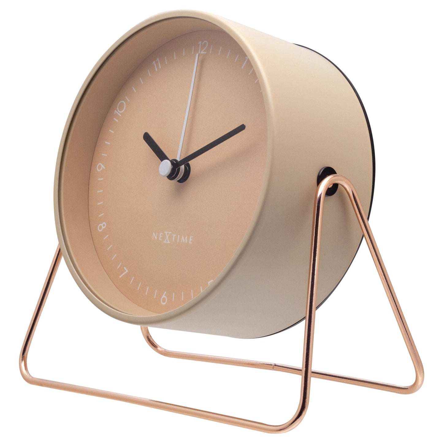 Comnox - Berlin Table Alarm Clock - Rusteloze nachten zonder geluid - Comfortabel en veilig - 14x13x7cm - Staal - AA batterij - Silent alarm
