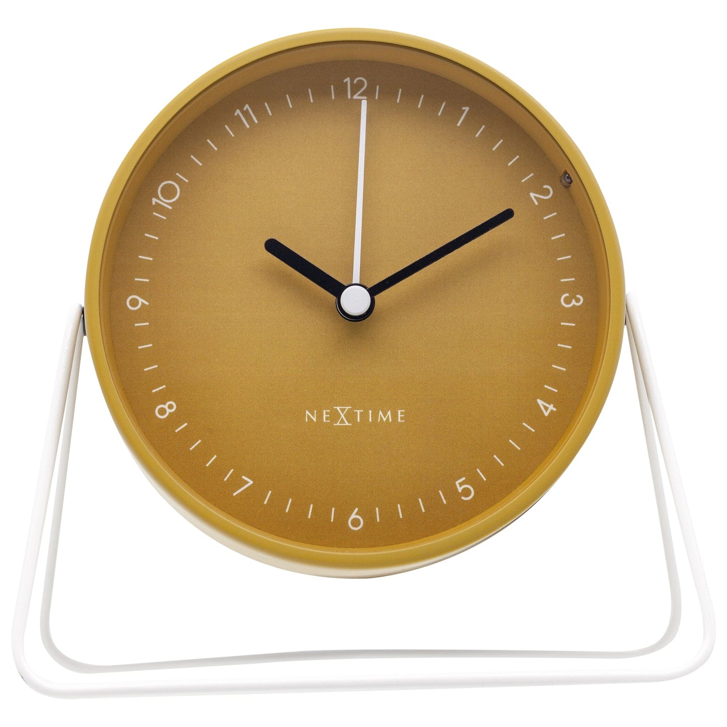 Comnox - Berlin Table Alarm Clock - Rusteloze nachten zonder geluid - Comfortabel en veilig - 14x13x7cm - Staal - AA batterij - Silent alarm