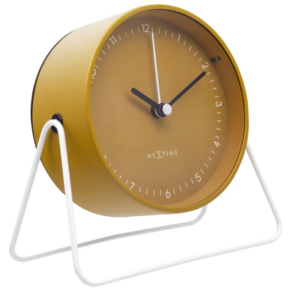 Comnox - Berlin Table Alarm Clock - Rusteloze nachten zonder geluid - Comfortabel en veilig - 14x13x7cm - Staal - AA batterij - Silent alarm