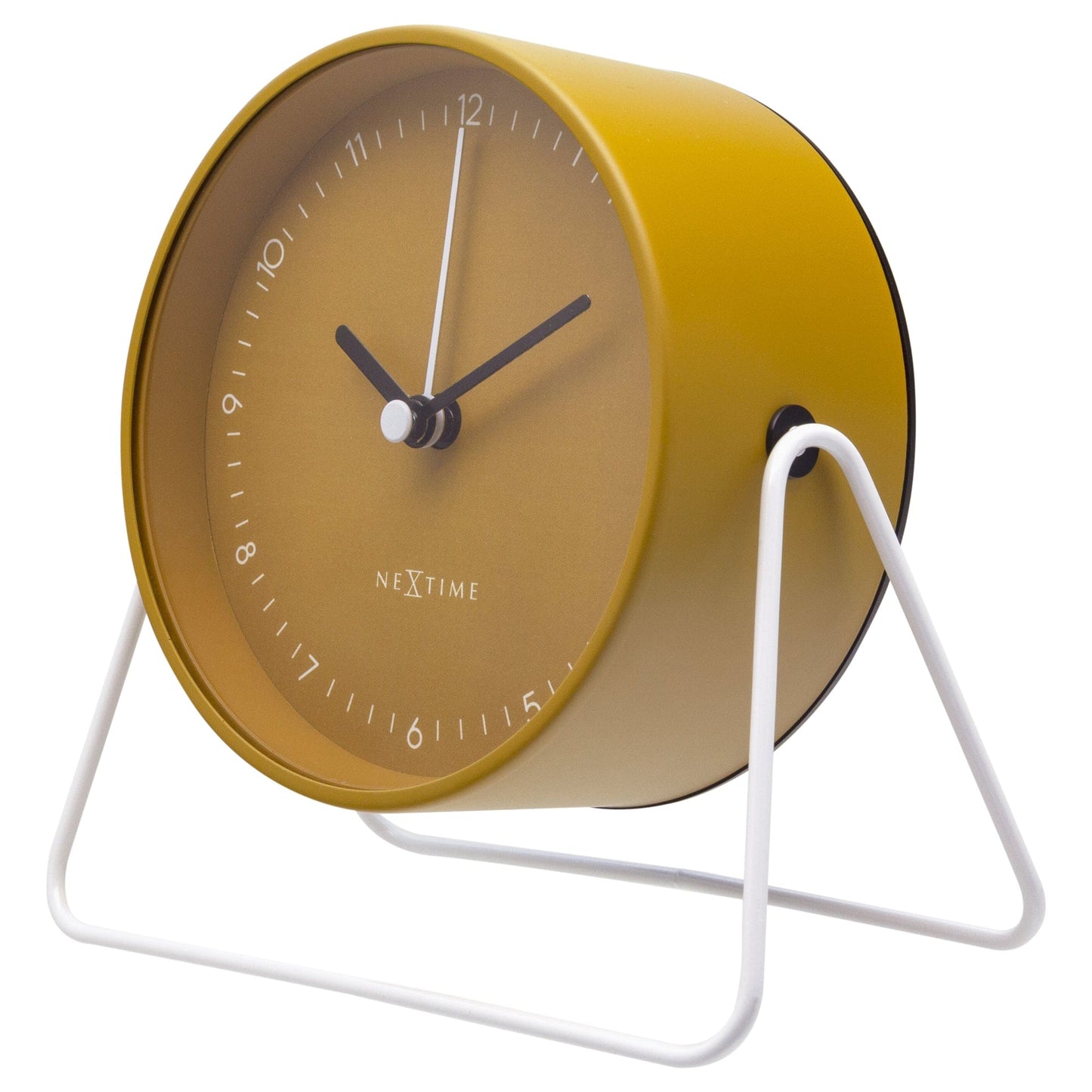 Comnox - Berlin Table Alarm Clock - Rusteloze nachten zonder geluid - Comfortabel en veilig - 14x13x7cm - Staal - AA batterij - Silent alarm