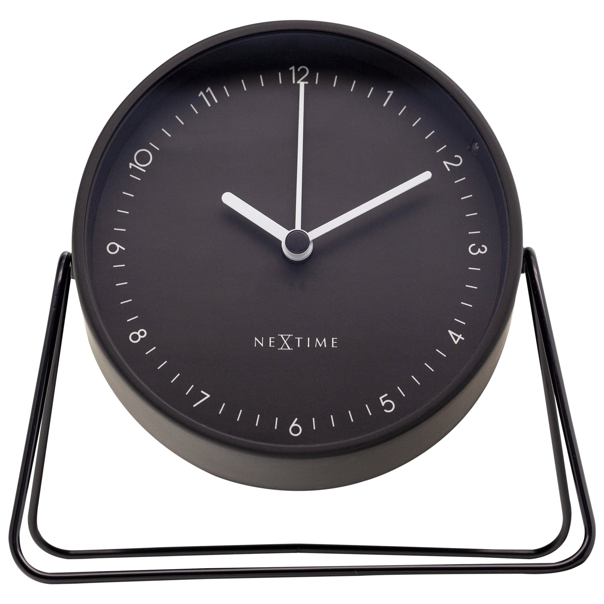 NeXtime Berlin Table - Stijlvolle Tafelklok - Mat Metaal