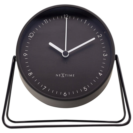 Comnox - Berlin Table Alarm Clock - Rusteloze nachten zonder geluid - Comfortabel en veilig - 14x13x7cm - Staal - AA batterij - Silent alarm