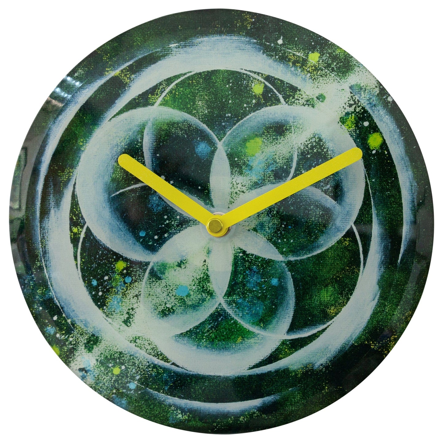 NeXtime Cosmo Table - Stille designklok met kosmisch patroon - 20cm Groen