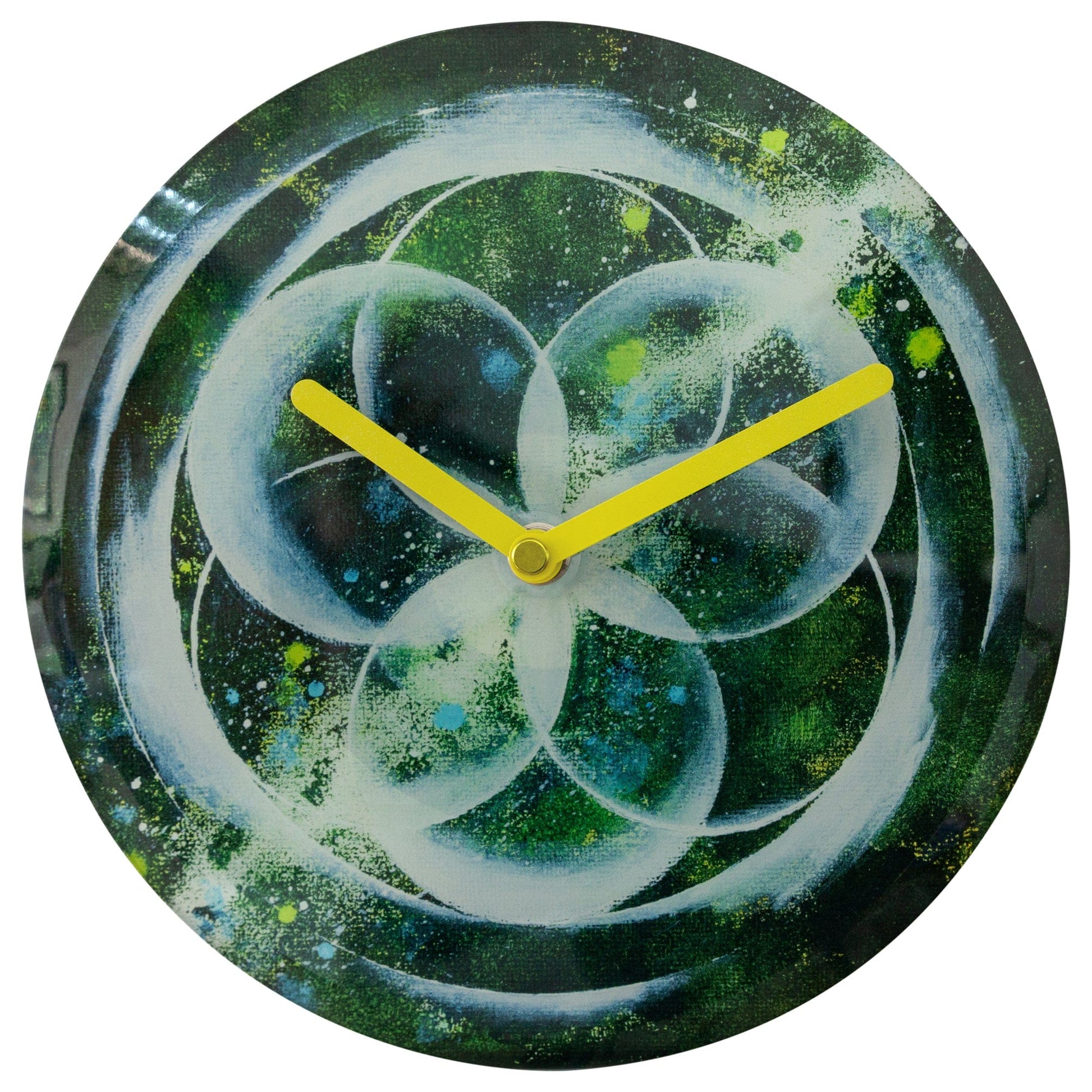NeXtime Cosmo Table - Stille designklok met kosmisch patroon - 20cm Groen