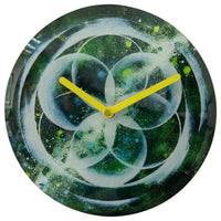 NeXtime Cosmo Table - Stille designklok met kosmisch patroon - 20cm Groen