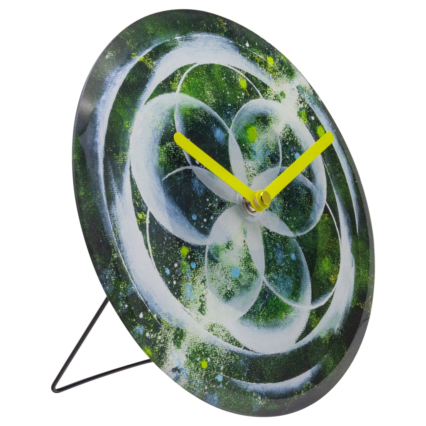 NeXtime Cosmo Table - Stille designklok met kosmisch patroon - 20cm Groen