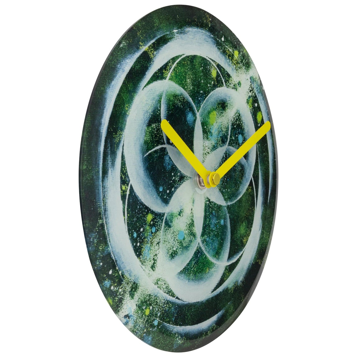 NeXtime Cosmo Table - Stille designklok met kosmisch patroon - 20cm Groen