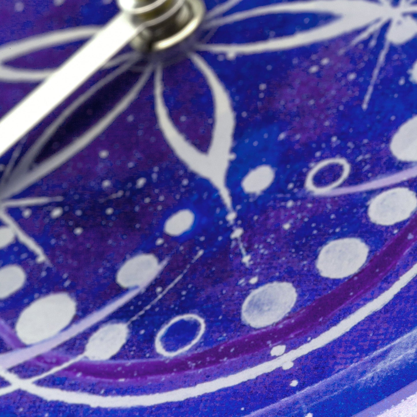 NeXtime Cosmo Table - Stille klok met kosmisch design - 20cm Indigo