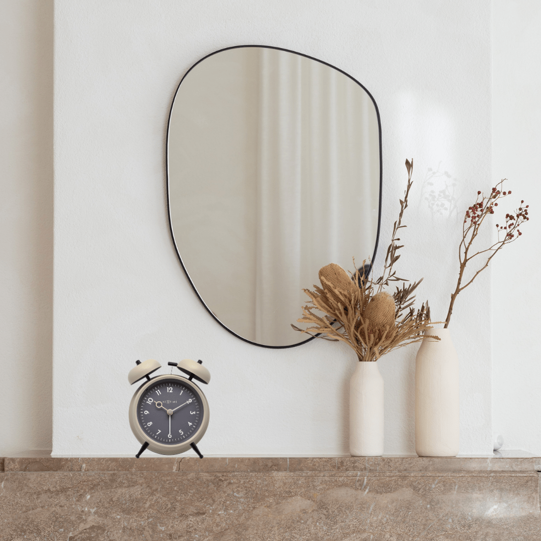 NeXtime Golden Hour - Retro Alarmklok met Soft Light - Metaal
