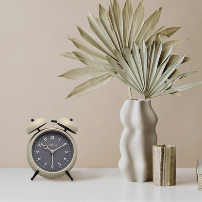 NeXtime Golden Hour - Retro Alarmklok met Soft Light - Metaal