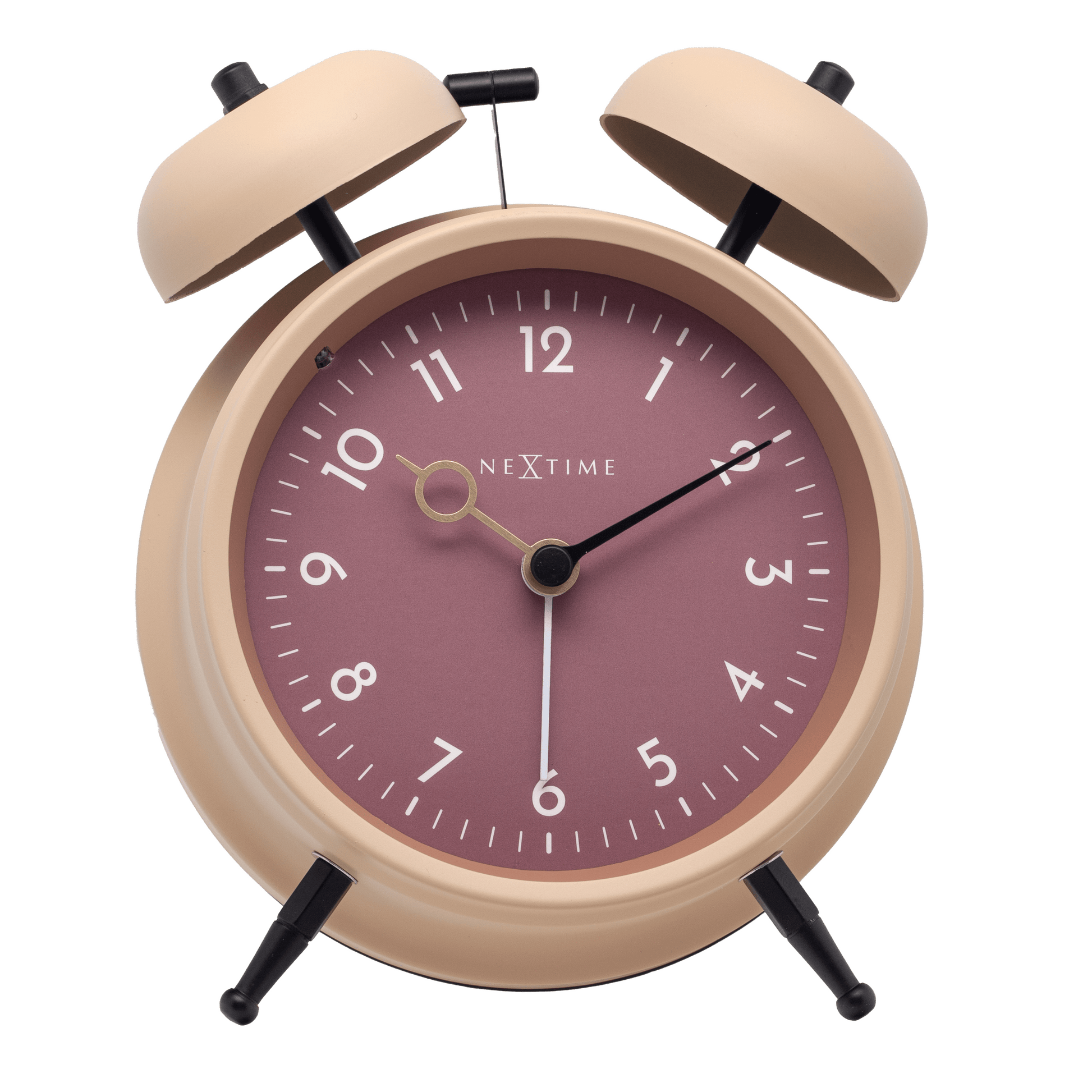 NeXtime Golden Hour - Retro Alarmklok met Soft Light - Metaal