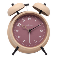 NeXtime Golden Hour - Retro Alarmklok met Soft Light - Metaal
