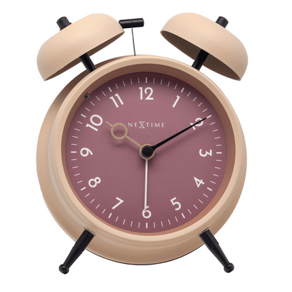 NeXtime Golden Hour - Retro Alarmklok met Soft Light - Metaal