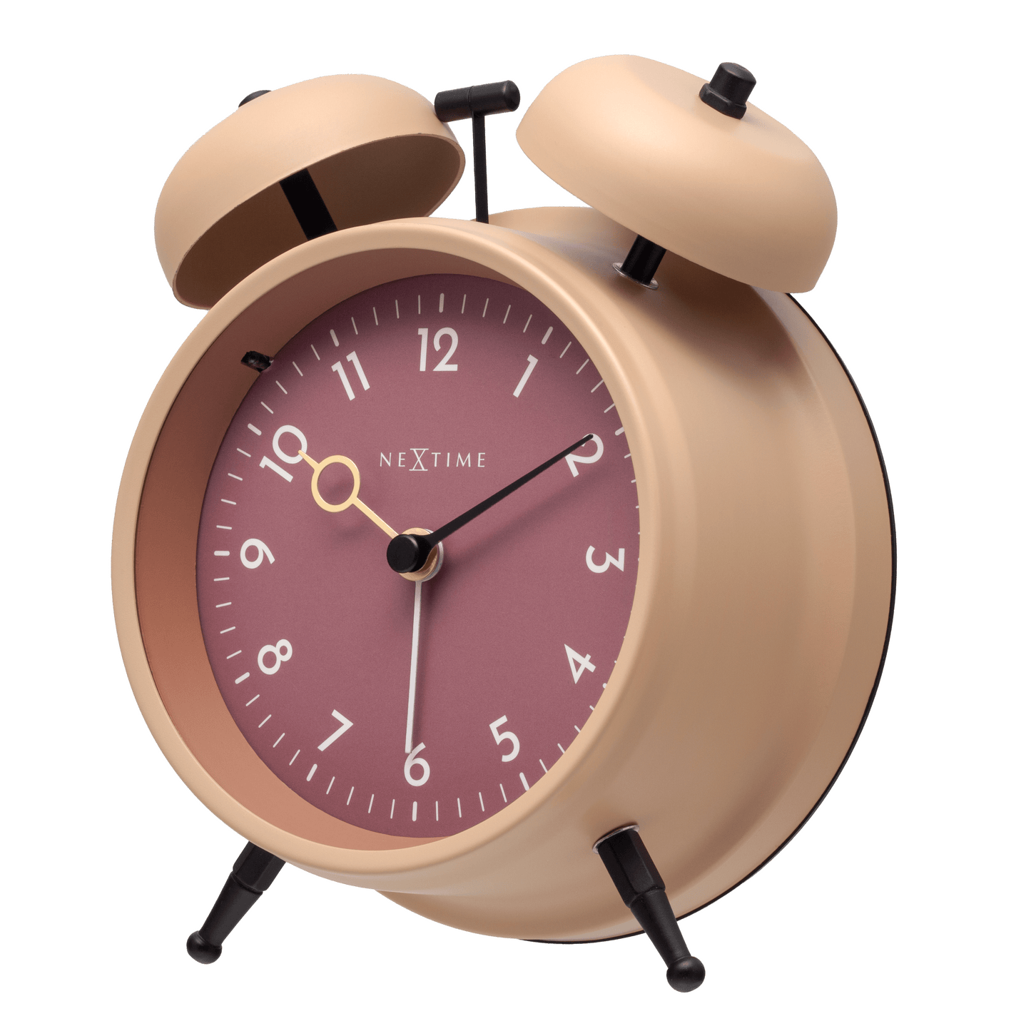 NeXtime Golden Hour - Retro Alarmklok met Soft Light - Metaal
