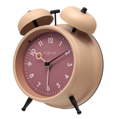 NeXtime Golden Hour - Retro Alarmklok met Soft Light - Metaal