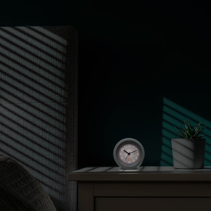 NeXtime Circle - Stille tafelwekker met lichtgevende wijzerplaat