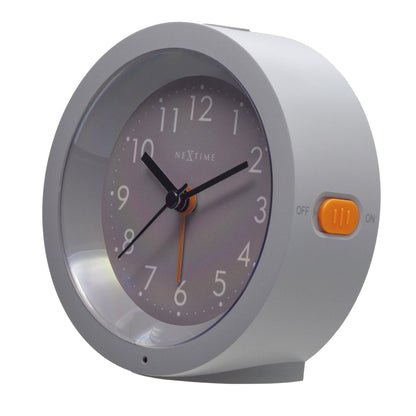 NeXtime Circle - Stille tafelwekker met lichtgevende wijzerplaat
