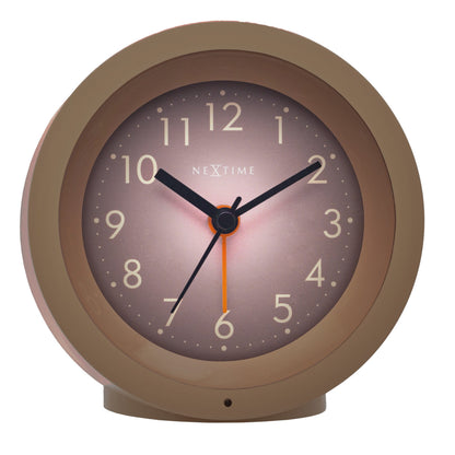NeXtime Circle - Stille tafelwekker met lichtgevende wijzerplaat