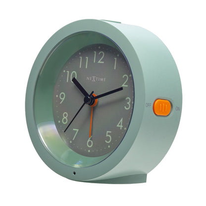 NeXtime Circle - Stille tafelwekker met lichtgevende wijzerplaat