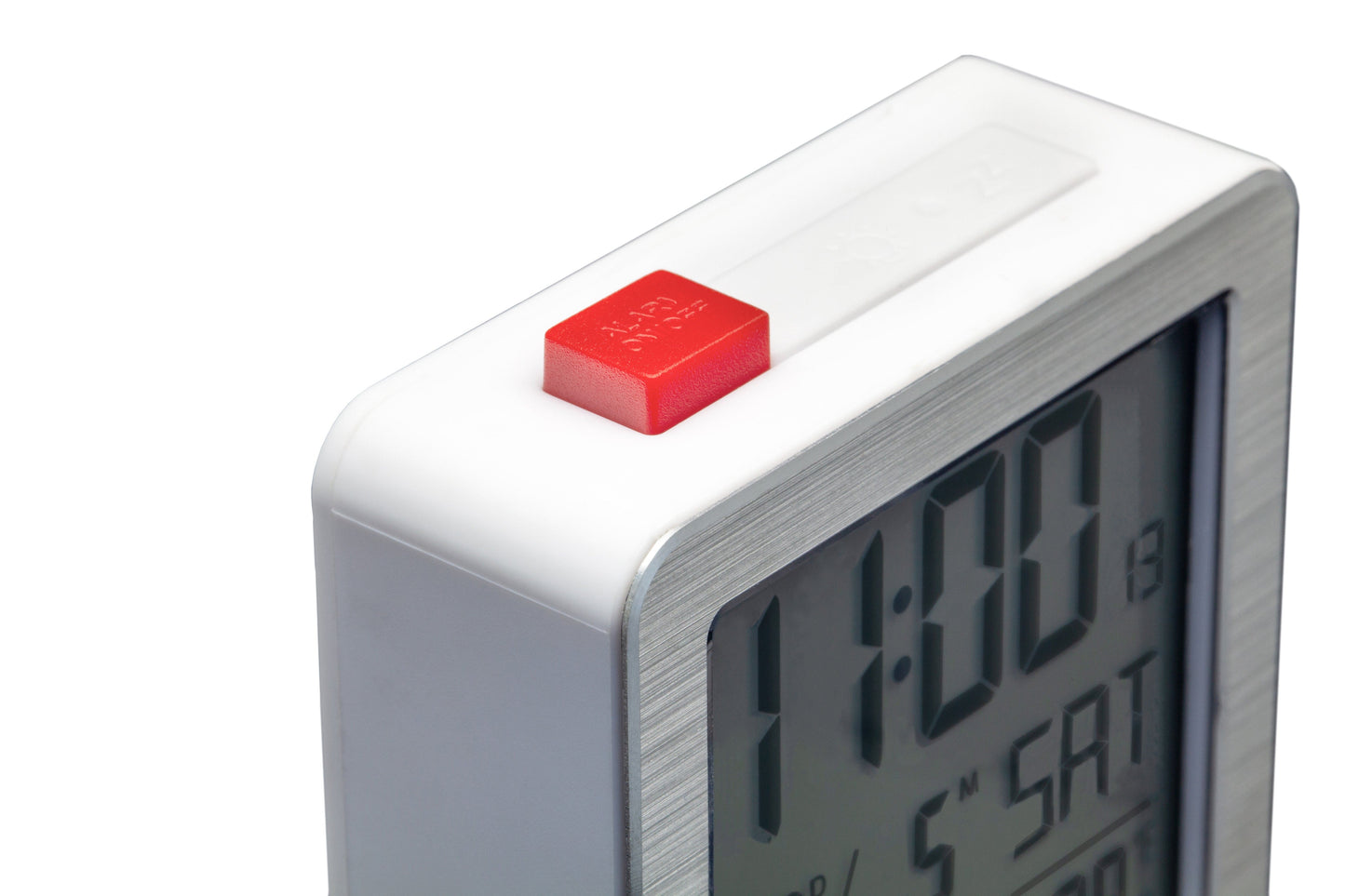 NeXtime Mini - Compacte digitale tafelwekker met temperatuur - Zwart/Wit