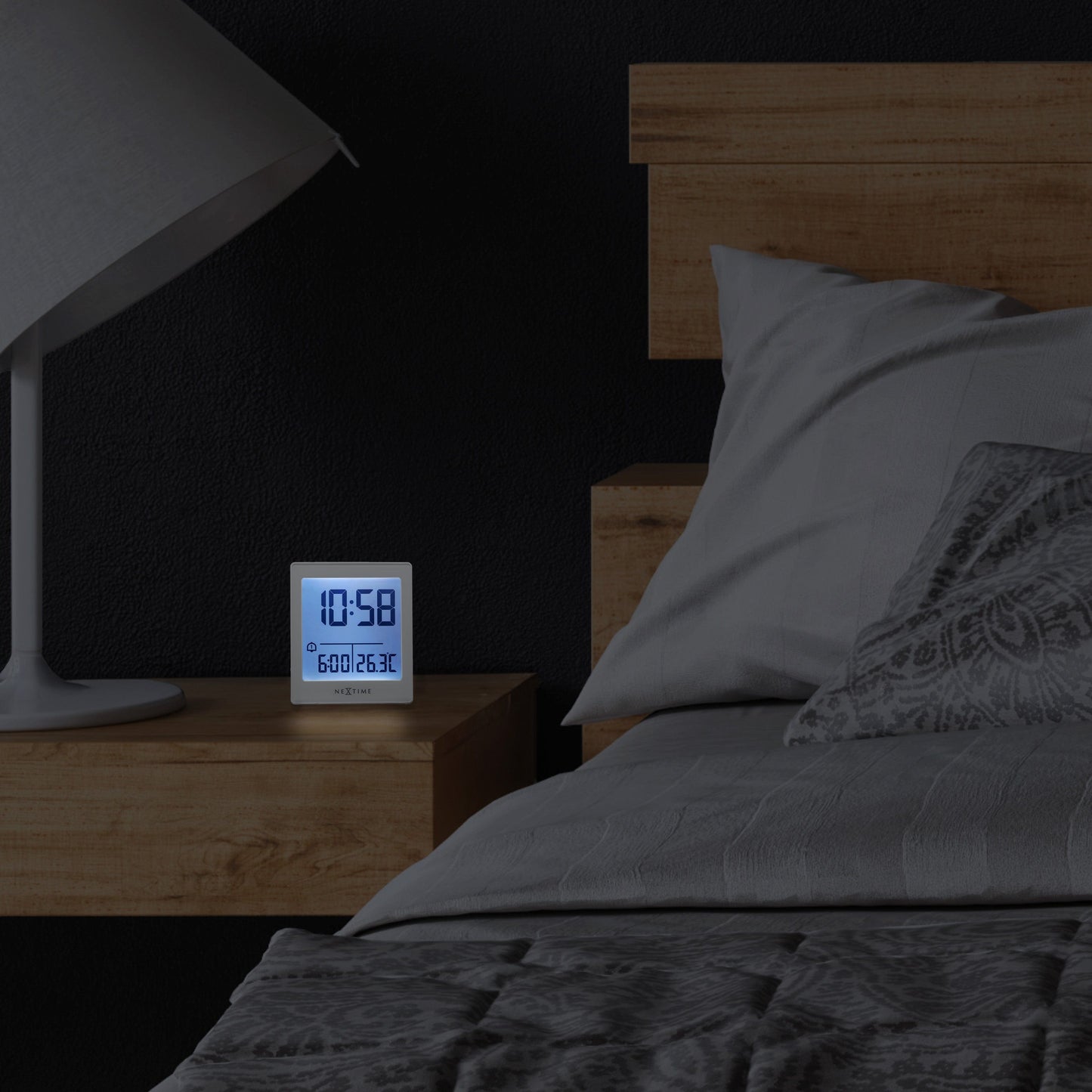 Comnox NeXtime Wake Up - Digitale Tafelwekker met RCC Precisie - 7.7x8.9x3cm