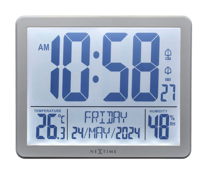 NeXtime Oneforall - Digitale klok met weerstation - RCC technologie