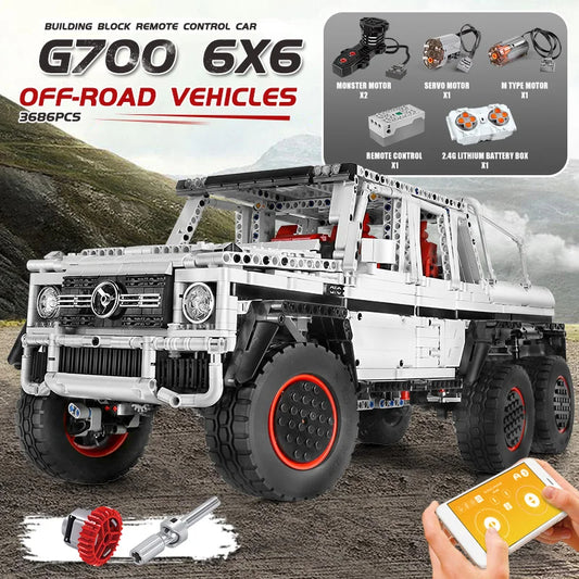 Comnox - Mould King G700 6x6 Off-Road Vehicle - 3686 Stukjes - LEGO Compatible - Technisch Speelgoed - Comnox Company