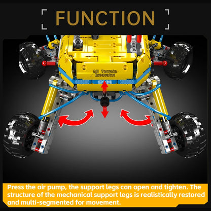 Comnox - Mould King - All-Terrain Graafmachine Bouwset - 1372 Stukjes - LEGO Compatible - Pneumatisch Model