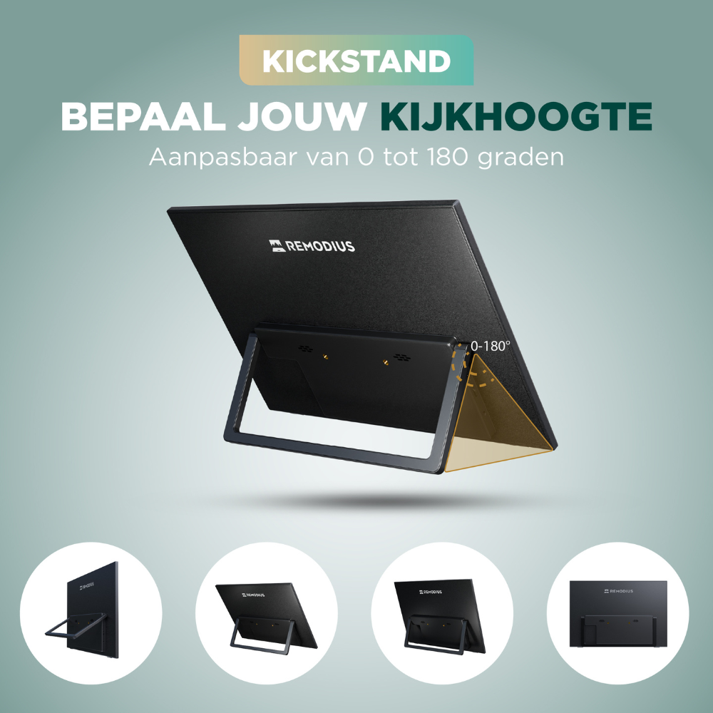 Remodius portable monitor – 16 inch – 2,5K – met sleeve