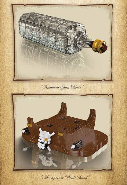 Comnox - Mould King - Schip in een Fles Bouwset - 2499 Stukjes - LEGO Compatible - Decoratieve Display
