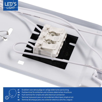 Comnox LED's Light Dubbele LED TL armatuur - Robuust & Waterbestendig - 60 cm