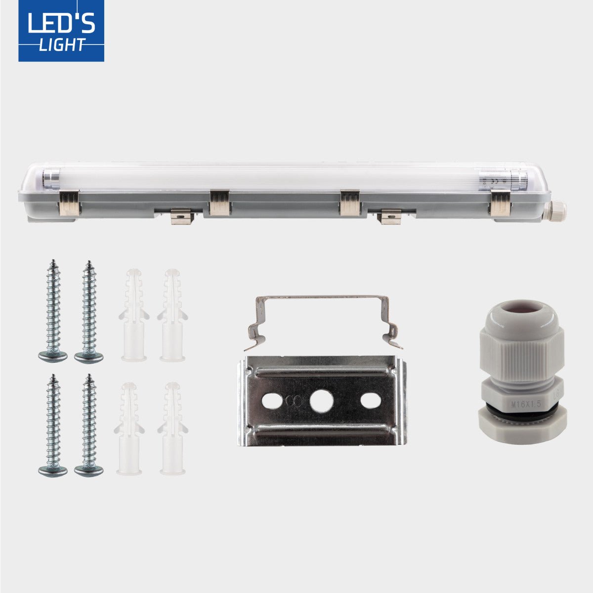 6 PACK - LED's Light Dubbele LED TL lamp 150 cm - compleet met LED buizen - Binnen en buiten - 6120 lm - 2x16.5W - 4000K