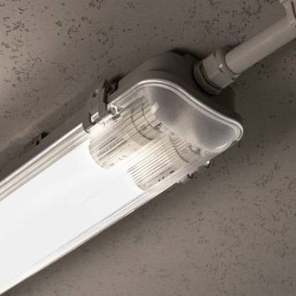Comnox - LED's Light LED TL dubbel armatuur 120 cm - Efficiënte verlichting voor elke ruimte - Duurzame oplossing - 4320lm - LED TL - zwart