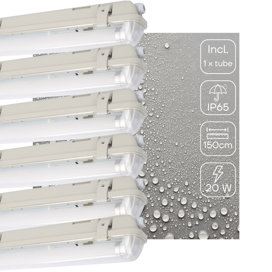 Comnox - Proventa LED TL armatuur met sensor - Waterdicht en slagvast - 6-pack