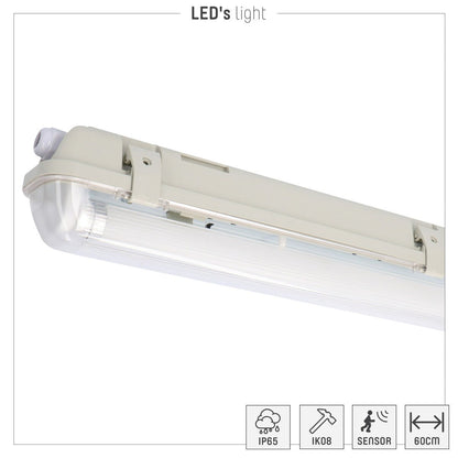 Comnox - LED's Light - Bewegingssensor TL-armatuur – Automatisch licht – IP65 waterdicht – 120 cm – 2100 lm – LED verlichting