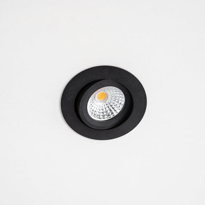 Comnox - Dimtowarm LED Inbouwspot Zwart - Warm wit licht - Dimbaar en kantelbaar - Ø 68mm - IP44 - Binnen & Buiten