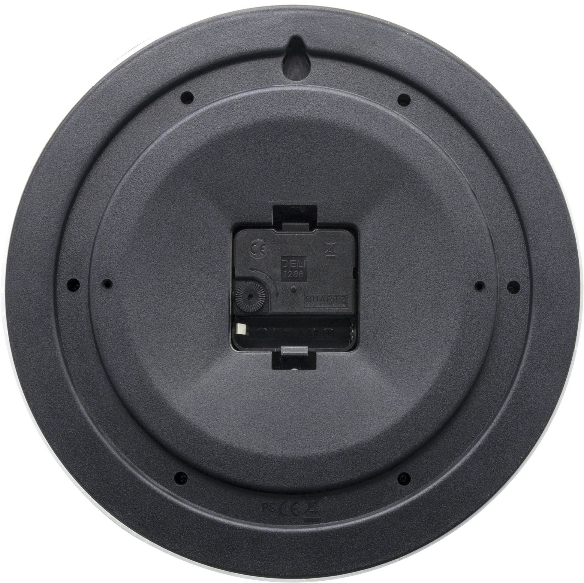 Blauwe llama-klok met cactus op houten plank