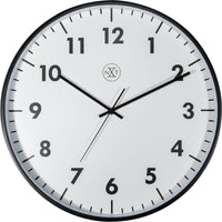 Comnox - Wandklok - Stilte & Stijl - Grote 40 cm - Zwart - Geen Tikkend Geluid - 1x AA